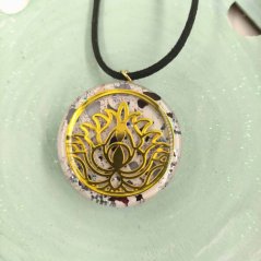 Orgonite pendant - lotus - passion, courage