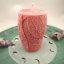 Large natural red candle for root chakra harmonisation