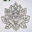 Dřevěná omalovánka - mandala lotos - pro harmonii a duchovní sílu
