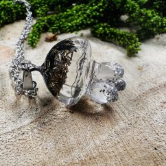 Orgonitová medúza / náhrdelník s alabastrem - pro čistotu, harmonii, uvolnění napětí