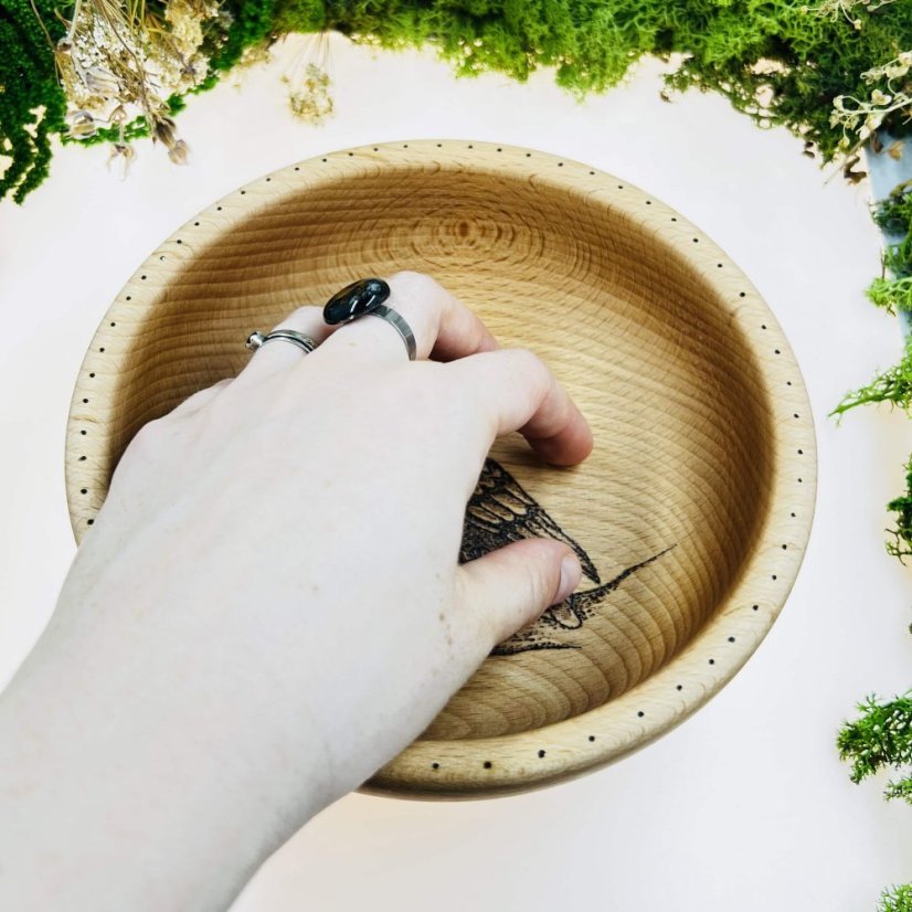 Buková miska - havran