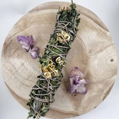 Large smudge bundle - lemon balm, calendula, silver sage