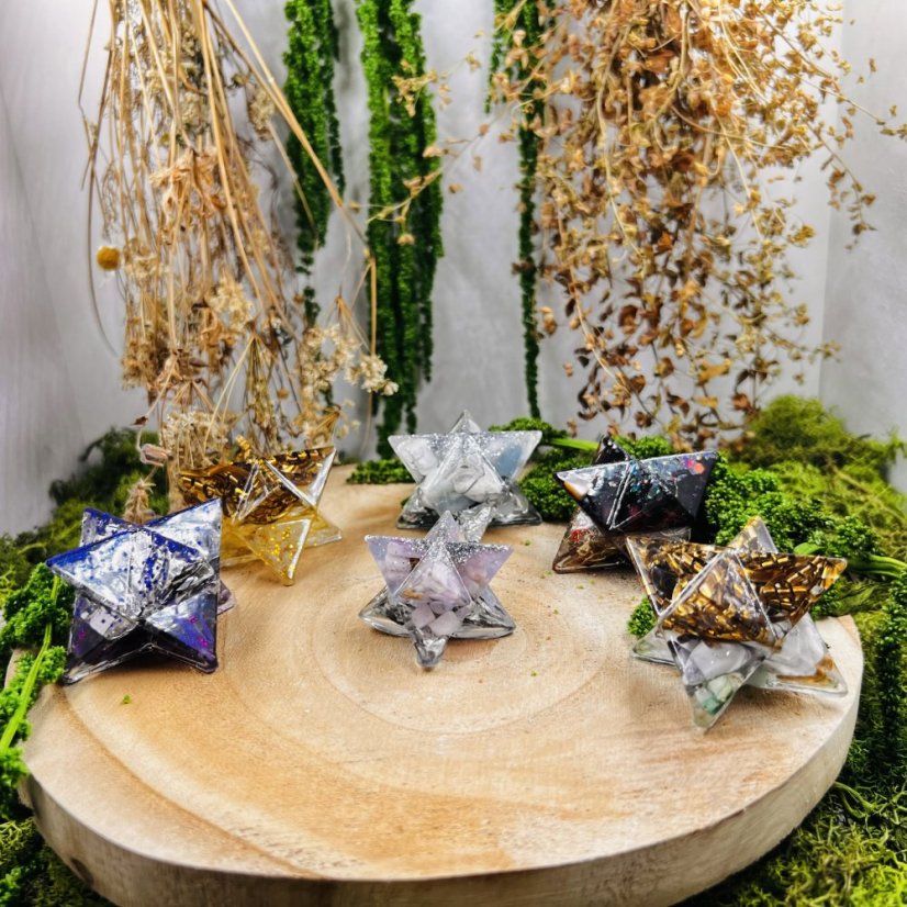 Orgonite merkaba - vitality, strength, passion