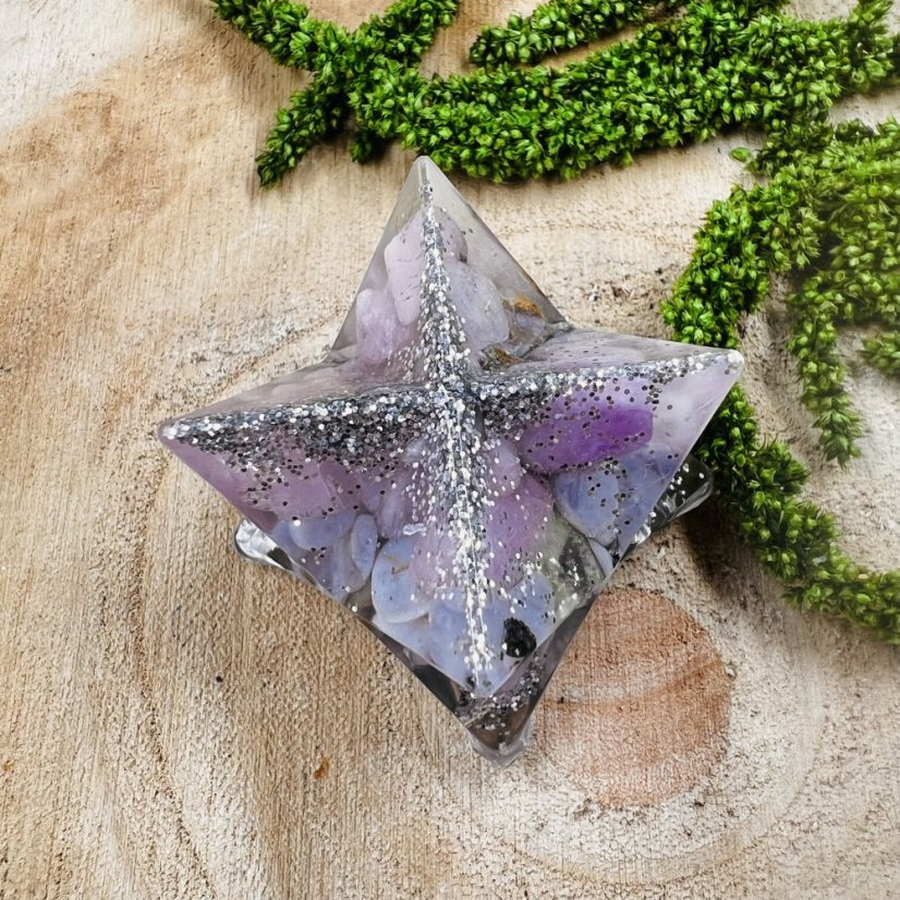 Orgonite merkaba - love and peace