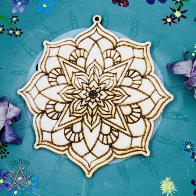 Dřevěná omalovánka – Mandala Dagmar