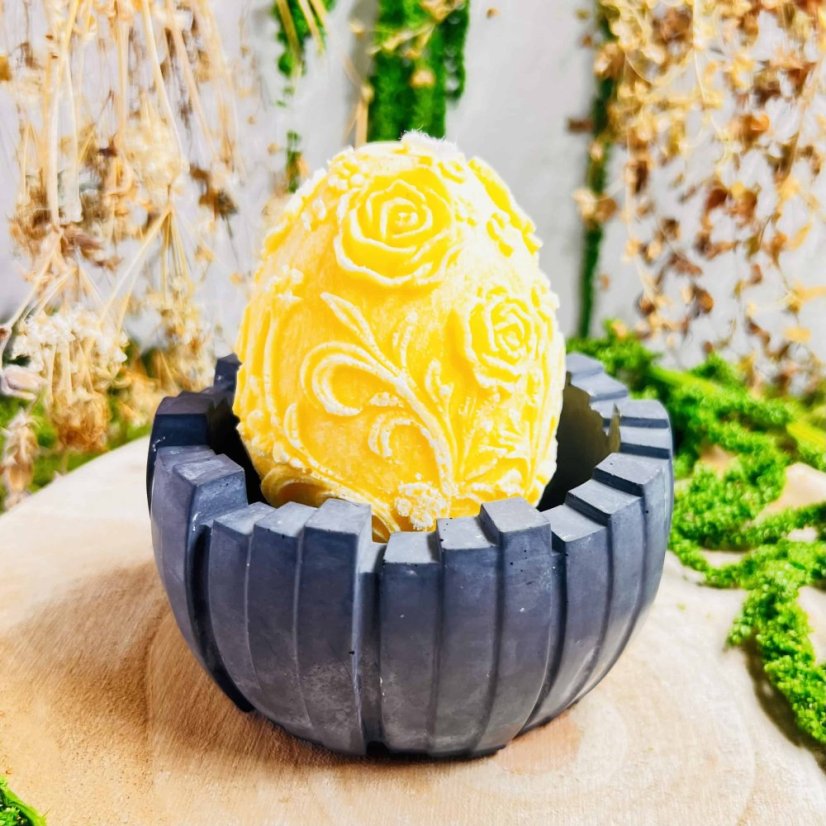 Přírodní svíce - žluté vejce - optimismus, radost