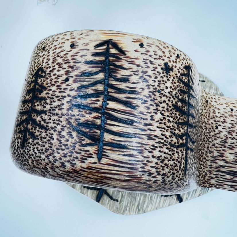 Kokosová kuksa - vlk v lese - malá