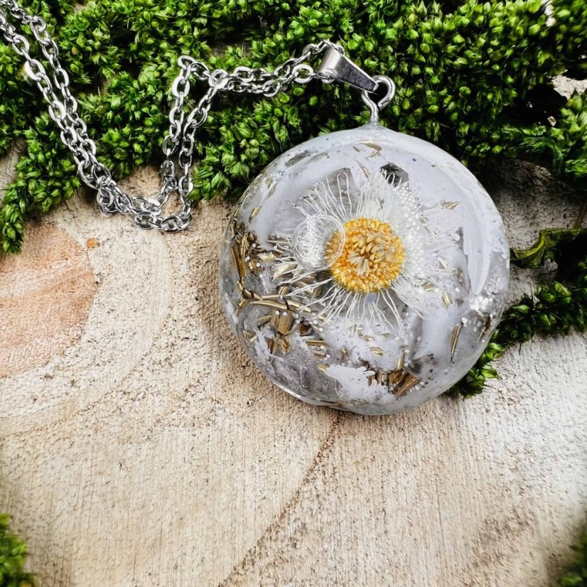 Orgonitový šperk / talisman s křišťálem - 2. jakost