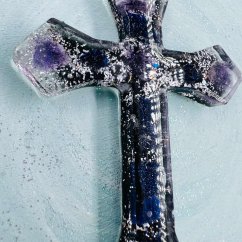 Orgonitový přívěšek / amulet / talisman - kříž - pro klid a vnitřní sílu