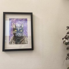 Energetický obraz - Černá kočka - průvodce čarodějky