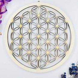 Dřevěná dekorace - květ života