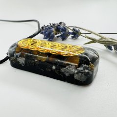 Orgonite harmonising pendant / amulet / talisman with the Seed of Life for protection and safety