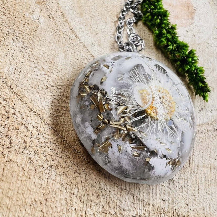 Orgonitový šperk / talisman s křišťálem - 2. jakost