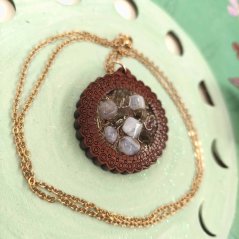 Orgonite necklace - intuition, spiritual protection