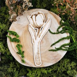 Autorská dřevěná květina - Tulipán