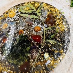 Magická orgonitová podložka / podtácek pro ochranu, magii a vnitřní sílu - 2.jakost