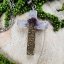 Orgonite cross with thistle and crystal - protection, love