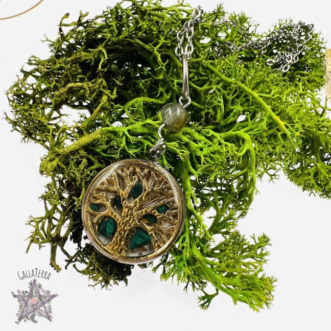 Orgonite necklace - tree of life - harmony, protection