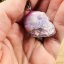 Orgonite skull / kunzite necklace - for love, self-love and emotional balance