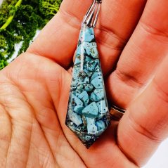 Orgonitové kyvadlo - modrý tyrkys - komunikace & ochrana