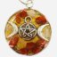 Orgonite necklace - pentagram - strength, protection, balance