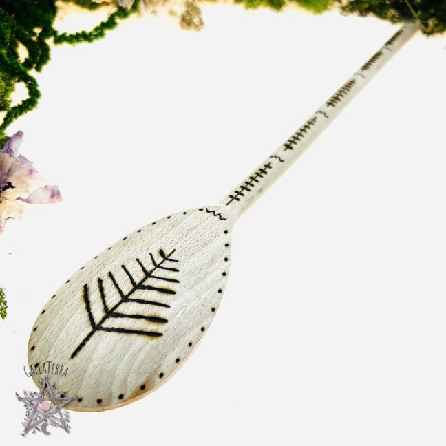 Magic wooden spoon - protorunes - large