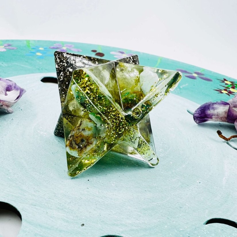 Orgonite merkaba for a calm mind, happiness and a life in truth