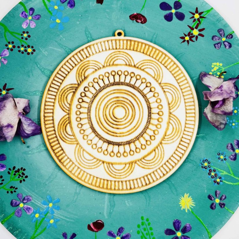 Dřevěná omalovánka – Mandala pro relax