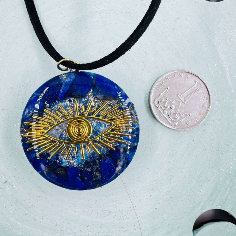 Orgonitový přívěšek / amulet / talisman - ochranu před negativitou, intuici, otevření třetího oka