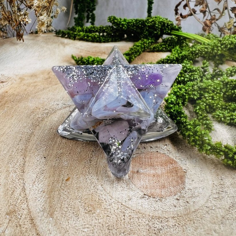 Orgonite merkaba - love and peace