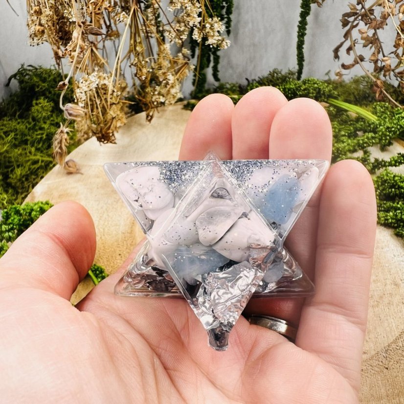 Orgonite merkaba - communication, courage, release