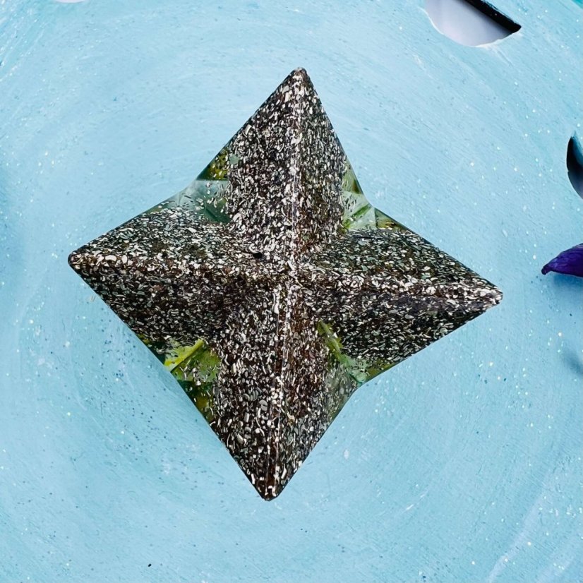 Orgonite merkaba for a calm mind, happiness and a life in truth