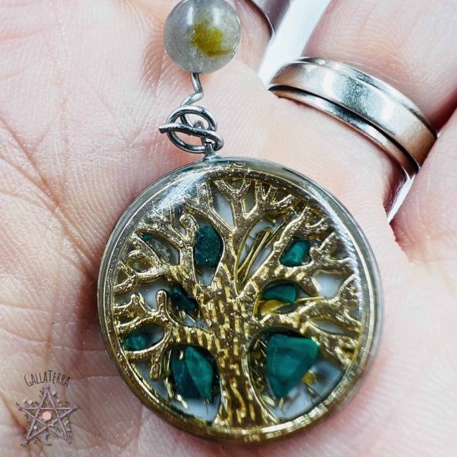 Orgonite necklace - tree of life - harmony, protection