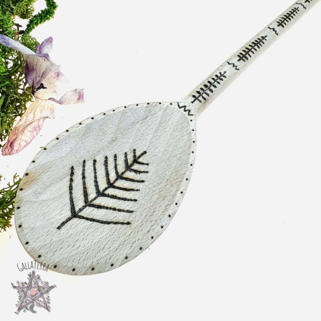 Magic wooden spoon - protorunes - large