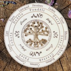 Czech-made pendulum board - medium - tree of life