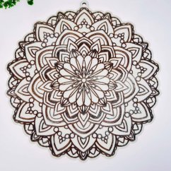 Dřevěná omalovánka - mandala č.2