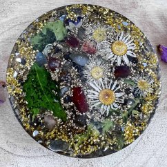 Magická orgonitová podložka / podtácek pro ochranu, magii a vnitřní sílu