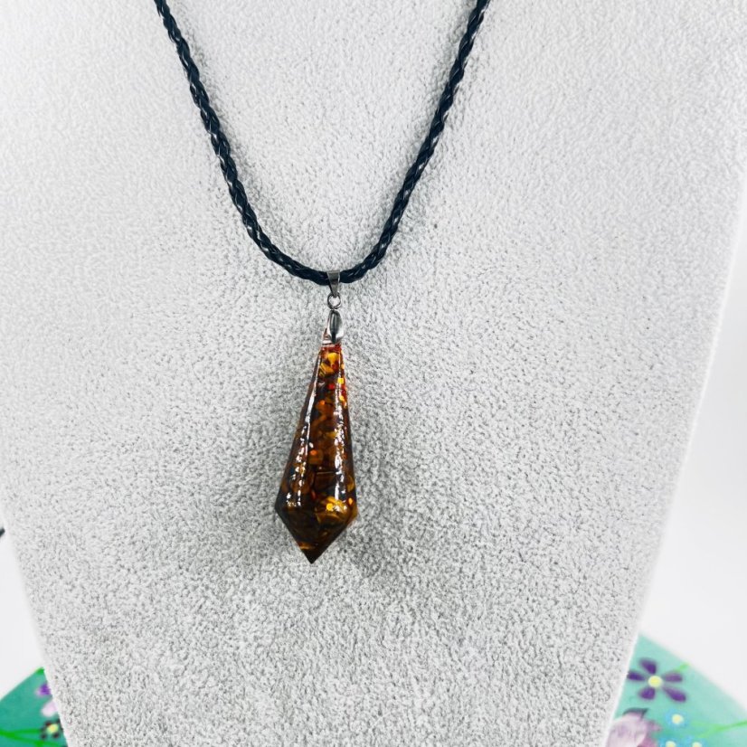 Orgonitové kyvadlo / amulet / přívěšek / pro vnitřní sílu a ochranu
