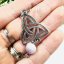 Náušnice triquetra - ametyst - intuice, magie, harmonie Náušnice triquetra - ametyst - intuice, magie, harmonie