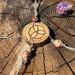 Wooden triquetra - protection talisman for travel