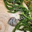 Orgonite heart with aquamarine and moonstone - necklace