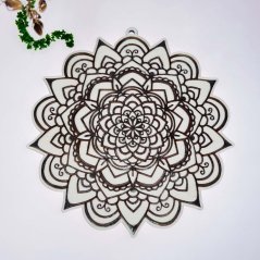 Dřevěný omalovánka - mandala antistress