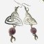 Náušnice triquetra - ametyst - intuice, magie, harmonie Náušnice triquetra - ametyst - intuice, magie, harmonie