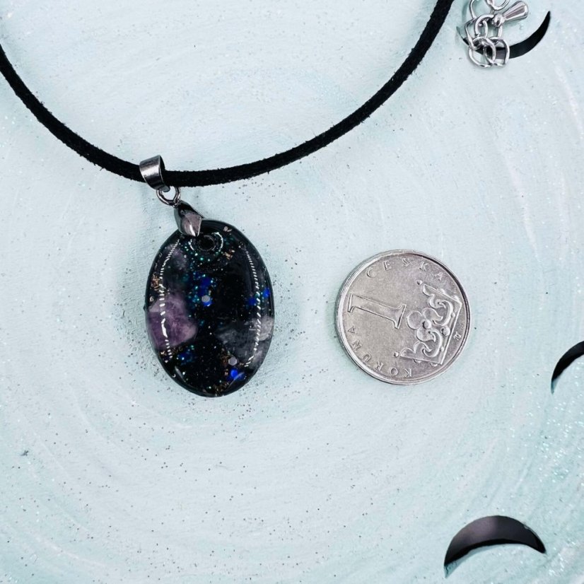Orgonitový přívěšek / amulet / talisman - pro zklidnění mysli a soustředění