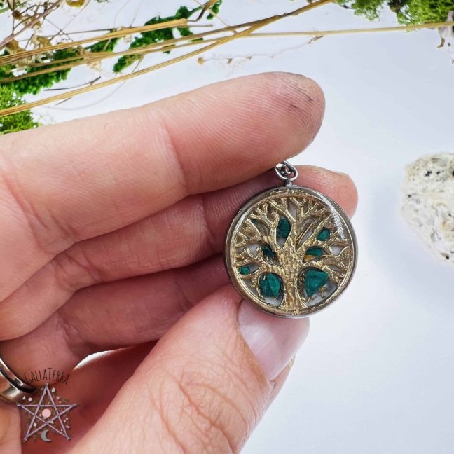 Orgonite necklace - tree of life - harmony, protection