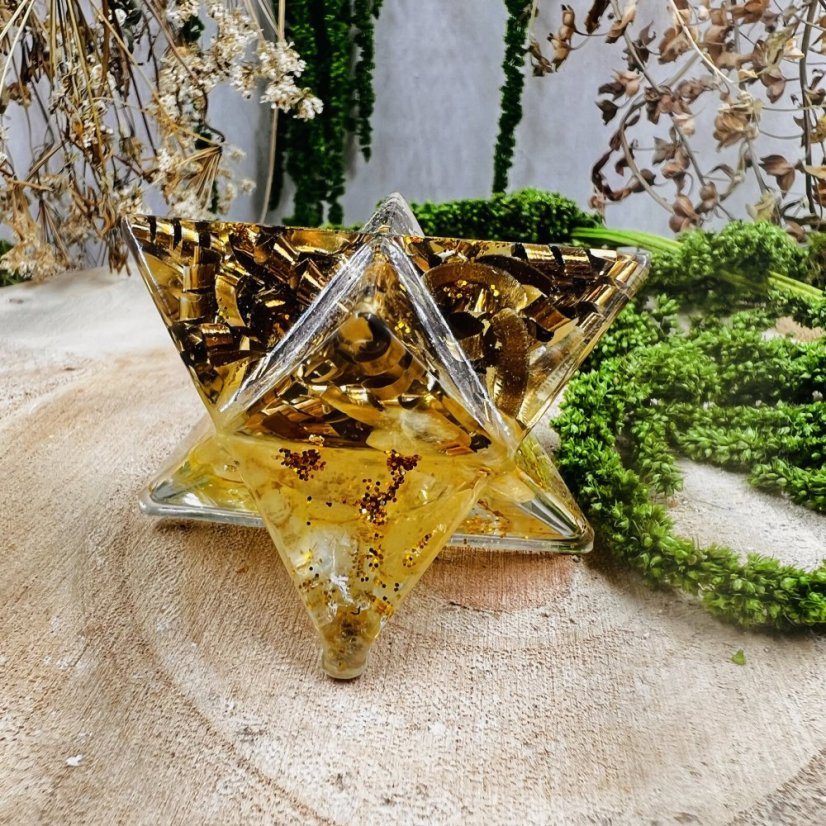 Orgonite merkaba - abundance, intention amplification