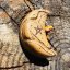 Wooden hand-carved jewelry - Crescent - protection, balance Wooden hand-carved jewelry - Crescent - protection, balance