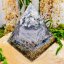 Orgonite pyramid for gentle transformation and concentration