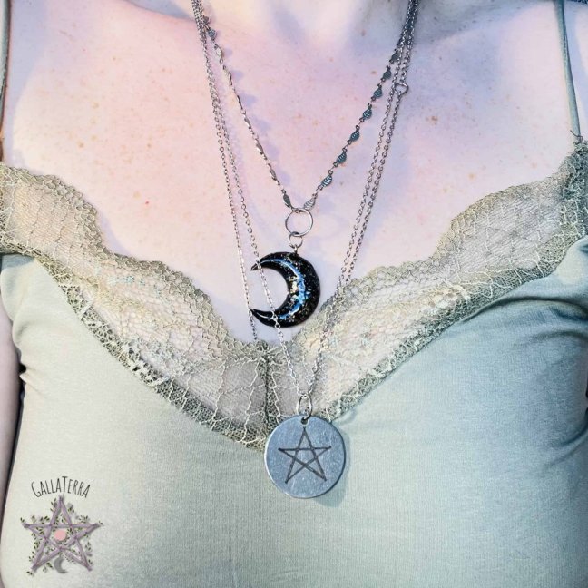Author's necklace - Pentagram - strength and protection