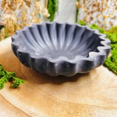 Magická miska pod zvlněná - černá